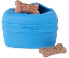 Dexas Pooch Pouch Silikoninis skanėstų laikiklis – Inovatyvus patogus dizainas, mėlynos spalvos