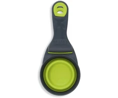 Dexas Sulstomas KlipScoop 3in1 Mažas 118ml – Sulankstomas maisto kaušelis su maišelio spaustuku, fuksijų spalvos