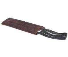 Dvigubas traukimo žaislas su rankena Julius-K9 20cm – Balta, be užpildo, su viena rankena, patvarus treniruočių įrankis