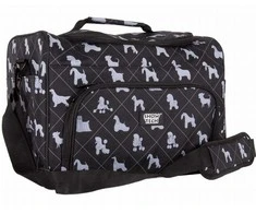 Show Tech Deluxe Grooming Bag – Erdvus audinio organizatorius su šunų veislių atspaudu, 40x26x28cm