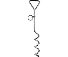 Flamingo Pavadinimo Kotas 41cm – Tvirtas Metalinis Inkaras, Saugus Lauko Pririšimo Įrenginys