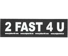 Julius-K9 2 Fast 4 You lipdukas – Velcro tvirtinimas, mažas dydis, 2 vnt.