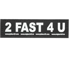 Julius-K9 2 Fast 4 You lipdukas – Velcro tvirtinimas, mažas dydis, 2 vnt.