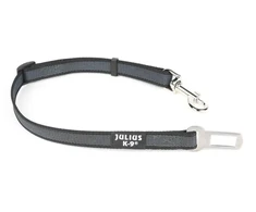 Julius-K9 Color &amp; Gray saugos diržo adapteris – reguliuojamas juodas automobilio saugos diržas, patvarus dizainas