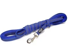 Julius K9 Color &amp; Gray Supergrip pavadėlis su rankena – mėlynas, neslystantis, 100cm x 14mm