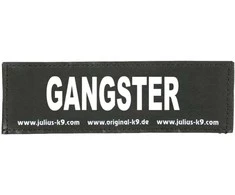 Julius K9 "Gangster" lipdukas – didelis Velcro tvirtinimas, 2 vnt., ilgaamžė konstrukcija