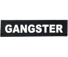 Julius K9 Gangster pleistras XXXS – Patvari pakabėlė ant diržų, 2x8cm dydžio, lengvai tvirtinama Julius K9