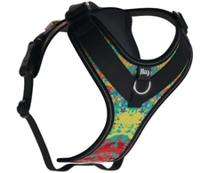 Julius-K9 IDC Longwalk Light Harness Crazy – Lengvi svoringis žygio pavadėlis su GPS lokatoriaus kišene, Dydis L
