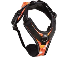 Julius-K9 IDC Longwalk Light Harness Rožinė Flower – Lengvas žygio diržas su GPS kišene, Dydis S
