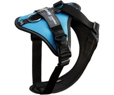 Julius-K9 IDC Longwalk Light Pakalimėlė Aquamarine – Lengvas trekingo dizainas su GPS kišene, XL Mėlyna