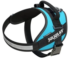 Julius-K9 IDC Powerharness Aquamarine – Premium turkio diržas, reguliuojamas, 1 dydis