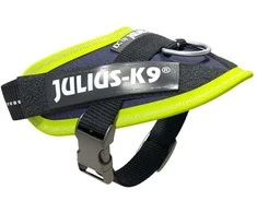 Julius-K9 IDC Powerharness Jeans Neon – Aukščiausios kokybės džinsinis diržas, neoniniai akcentai, 1 dydis, kūdikiui - Julius-K9