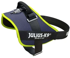 Julius-K9 IDC Powerharness Jeans Neon – Aukščiausios kokybės džinsinis diržas, neoniniai akcentai, 1 dydis, kūdikiui - Julius-K9