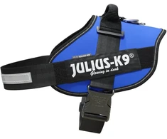 Julius-K9 IDC Powerharness Mėlynas – Aukščiausios kokybės reguliuojamas diržas, patvari konstrukcija, 4 dydis