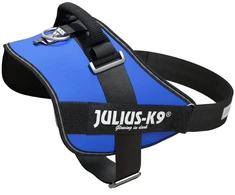 Julius-K9 IDC Powerharness Mėlynas – Aukščiausios kokybės reguliuojamas diržas, patvari konstrukcija, 4 dydis