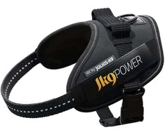 Julius-K9 IDC Powerharness pilkas – Premium reguliuojama petnešėlė, Mini-Mini dydis, ilgaamžė konstrukcija