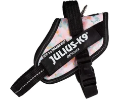 Julius-K9 IDC Powerharness Pretty – Atspindintis gėlių raštų pakinktas su saugiu prigludimu