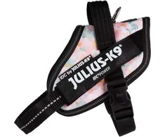 Julius-K9 IDC Powerharness Pretty – Atspindintis gėlių raštų pakinktas su saugiu prigludimu