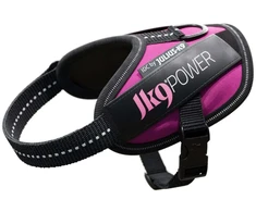 Julius-K9 IDC Powerharness Tamsvai rožinė – Aukščiausios kokybės reguliuojamas pavadėlis, Baby 2 dydis, patvarus dizainas