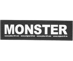 Julius-K9 Monster Patchų rinkinys – Velcro tvirtinimas (didelis), 2 vnt., pritaikomas priedas balnui