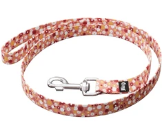 Julius-K9 MoreColor Basic Pavadėlis – Rožiniai gėlių raštas, 120cm, Patvaraus ir stilingo dizaino