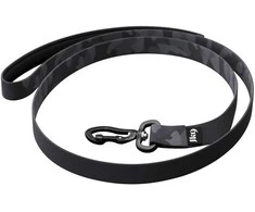 Julius-K9 MoreColor Night Camo pavadėlis – 120cm juosta, neopreninė rankena, juodas kamufliažas