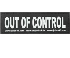 Julius-K9 „Out Of Control“ pleistrų rinkinys – didelis velcro užsegimas, 2 vnt.