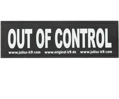 Julius-K9 „Out Of Control“ pleistrų rinkinys – didelis velcro užsegimas, 2 vnt.