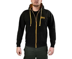 Julius-K9 pilno užtrauktuko Hoodie juoda ir auksinė – Patogus trenerio švarkelis, didelis dydis