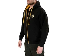 Julius-K9 pilno užtrauktuko Hoodie juoda/auksinė – patogus medvilnės mišinys, mažas dydis, stilingi trenerio drabužiai