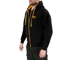 Julius-K9 pilno užtrauktuko Hoodie juoda ir auksinė – Patogus trenerio švarkelis, didelis dydis