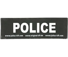 Julius K9 Policijos pleistrų rinkinys – didelis Velcro tvirtinimas, 2 vnt., pritaikytas pavadėliams