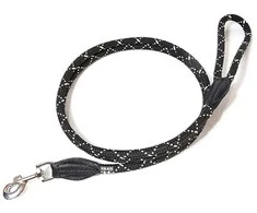 Julius-K9 Virvių pavadėlis – 200cm ilgio, tvirtas pavadėlis su odos apdaila, 12mm storio