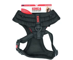 KONG Comfort diržai – Lengvi kvėpuojantys šunų diržai, reguliuojami, juodi, didelio dydžio