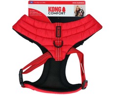 KONG Comfort Diržas – Lengvas kvėpuojantis raudonas diržas, didelis dydis, ergonomiškas dizainas