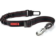 KONG Deluxe Travel pasukėjas – Paminkštintas automobilio saugos diržas su reguliuojamu saugos segtuku