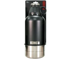 KONG Duo Day Trek kelioninis buteliukas – 4-in-1 drėkinimo rinkinys su puodeliu ir dviem dubenėliais, 1820 ml