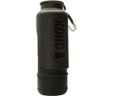 KONG H2O Izoliuotas buteliukas 740ml – dvigubos sienelės nerūdijančio plieno, nepralaidus juodas dizainas