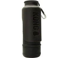 KONG H2O Izoliuotas buteliukas 740ml – dvigubos sienelės nerūdijančio plieno, nepralaidus juodas dizainas