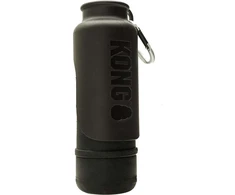 KONG H2O Izoliuotas buteliukas 740ml – dvigubos sienelės nerūdijančio plieno, nepralaidus juodas dizainas