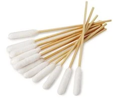 BambooStick L/XL Ausų valymo lazdelės – itin dideli medvilniniai antgaliai, švelnios ir sugeriančios, 10 vnt. pakuotė