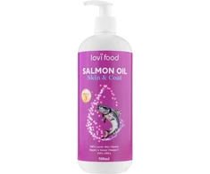 Lovi Food Pure lašišų aliejus – turtingas Omega-3, EPA, DHA papildas, 500 ml butelis
