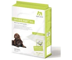 Maelson Doggie Pad 60 Greito džiūvimo sugeriantys kilimėliai, 60x60cm, 10 vnt. – Higieniškas dresūros sprendimas