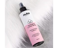Mubo Atriukšimo ir blizgesio purškalas 250 ml – Dvifazė kondicionuojanti formulė, palengvina šukavimą ir suteikia kailiui blizgesio