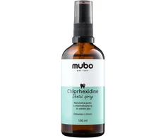 Mubo chlorhexidine dantų purškiklis 100 ml – natūrali burnos priežiūros formulė, nereikia valyti šepetėliu