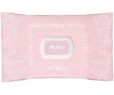 Mubo Chlorhexidine ir Alavijo Priežiūros servetėlės – Antibakterinis valymas, drėkinimas, 100 vnt., 15x30cm