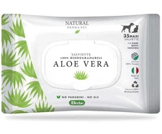 Natural Derma Pet Drėgnos Servetėlės Aloe Vera Švelni Formulė