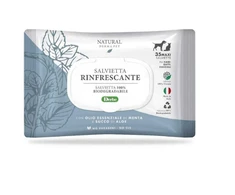 Natural Derma Pet Drėgnos Servetėlės Mėtų ir Alavijų Gaivios