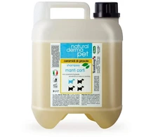 Natural Derma Pet Natural Derma trumpų plaukų šampūnas šunims su saulėgrąžomis ir malva