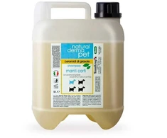 Natural Derma Pet Natural Derma trumpų plaukų šampūnas šunims su saulėgrąžomis ir malva